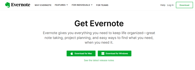 Evernote-website Evernote website