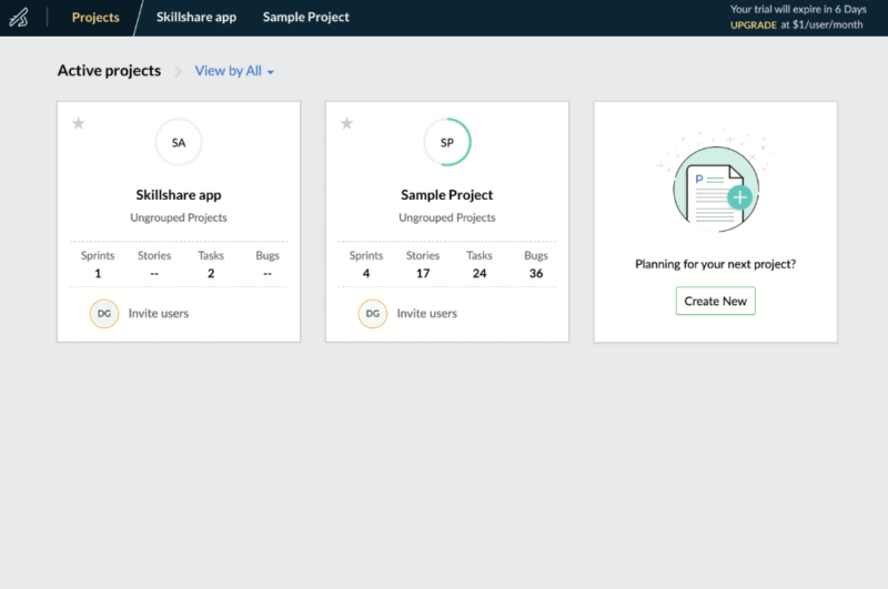 zoho sprints projects