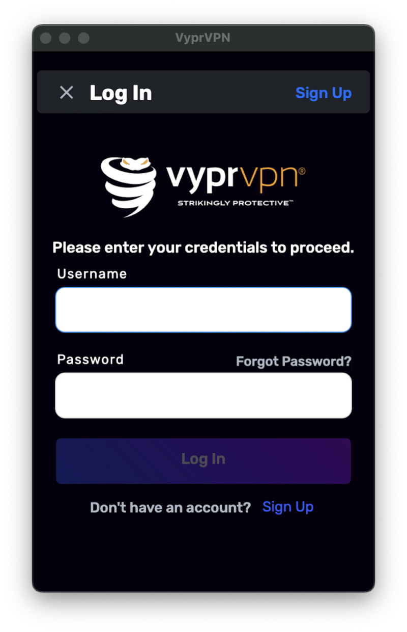 login vyprvpn