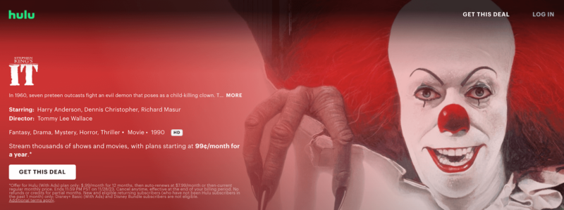 stephen kings it hulu