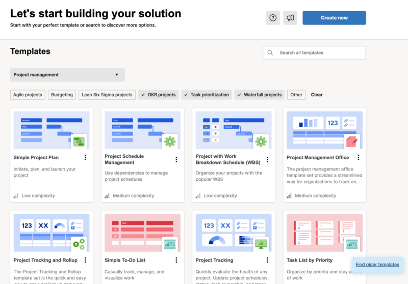 template gallery smartsheet