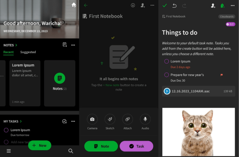Evernote-app Evernote app