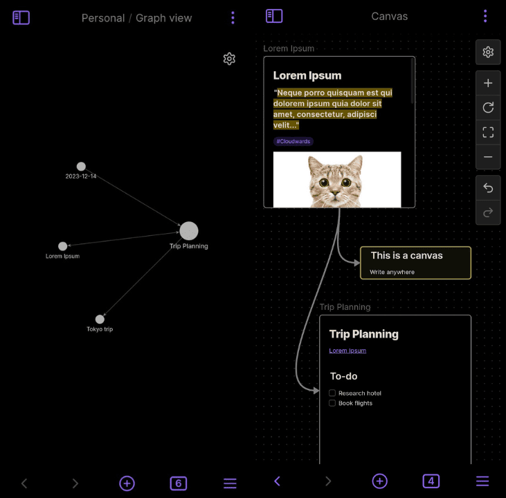 Obsidian-interface Obsidian interface