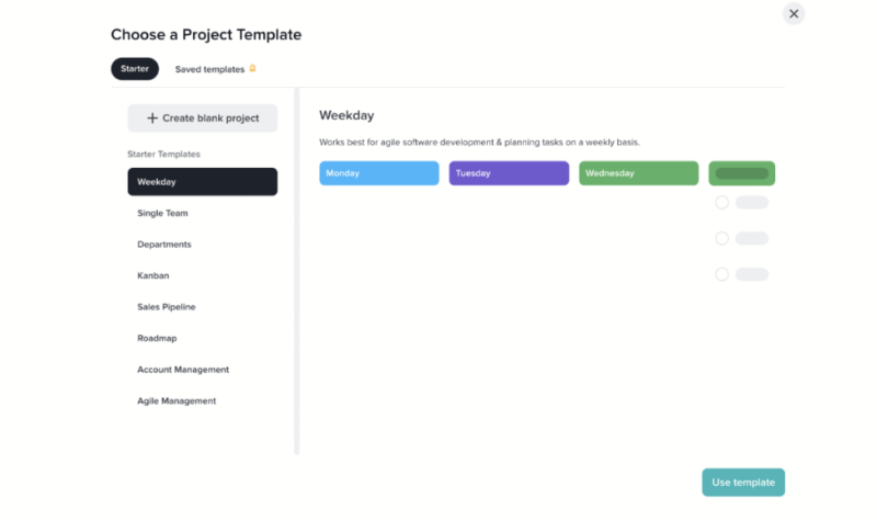 taskworld project template