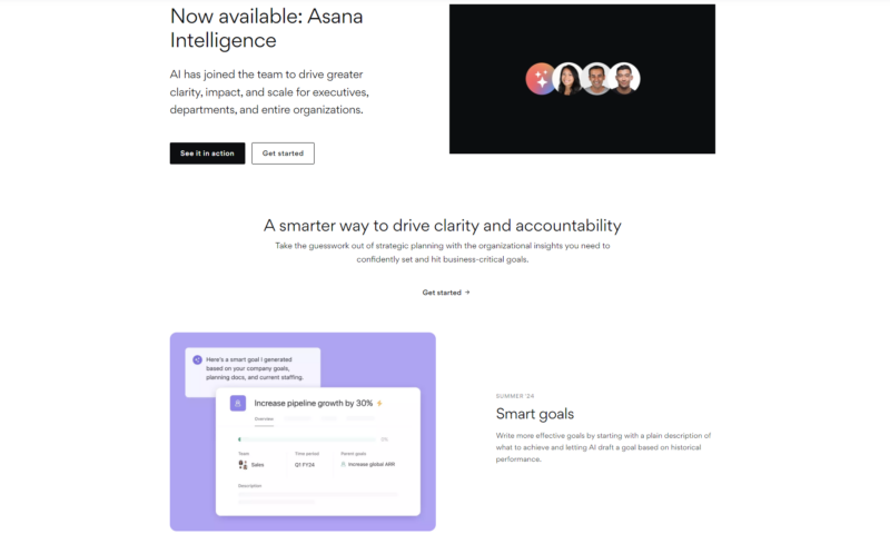 asana intelligence