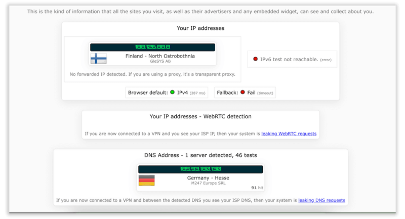 cyberghost dns leak