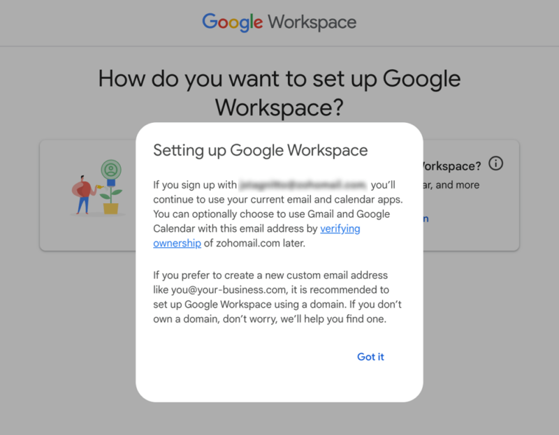 google workspace domain