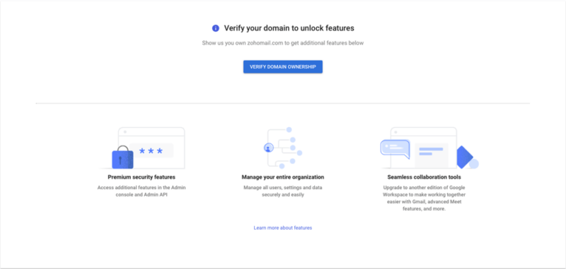 google workspace verify domain