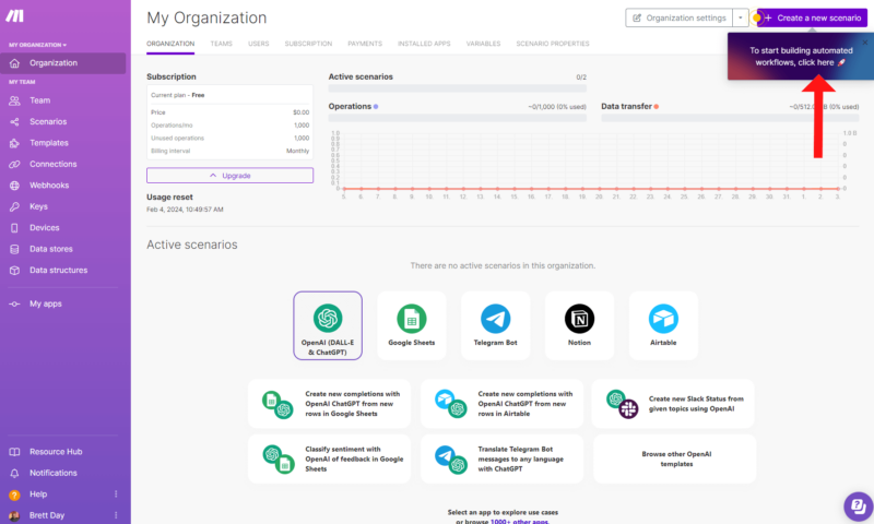 make dashboard