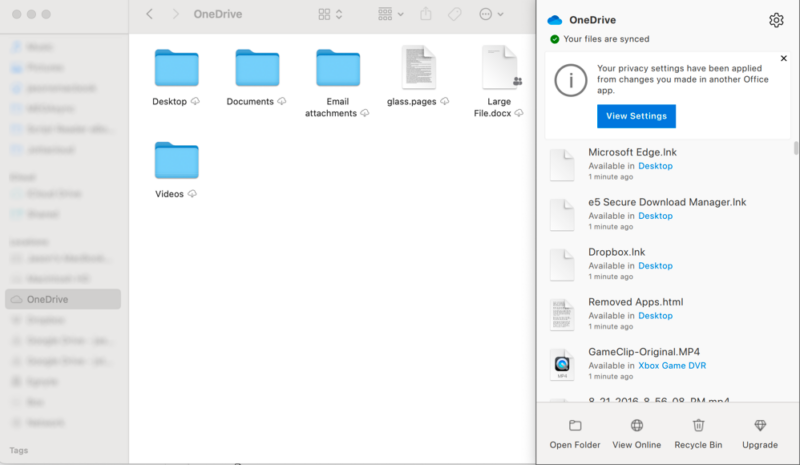 microsoft onedrive desktop app