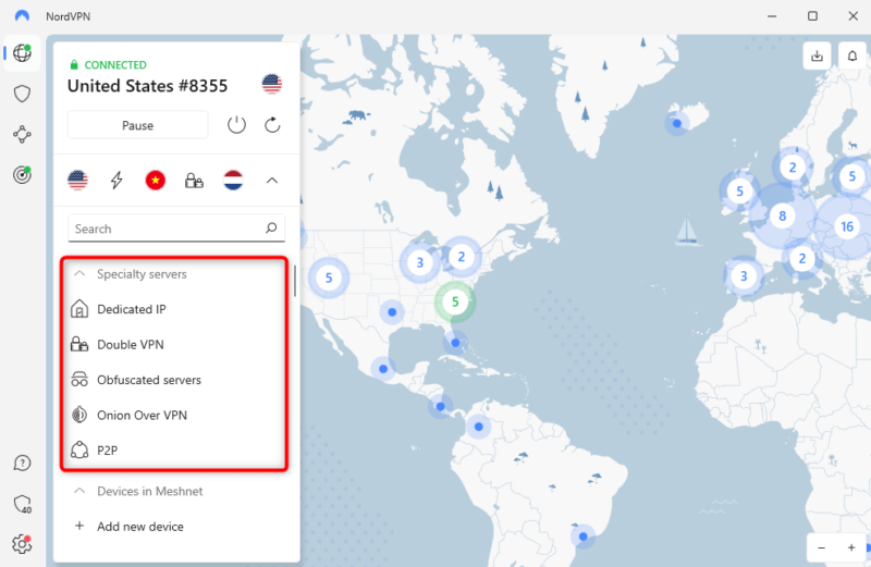 nordvpn servers