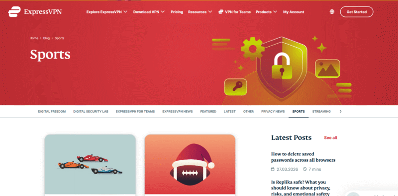 ExpressVPN-sports ExpressVPN sports