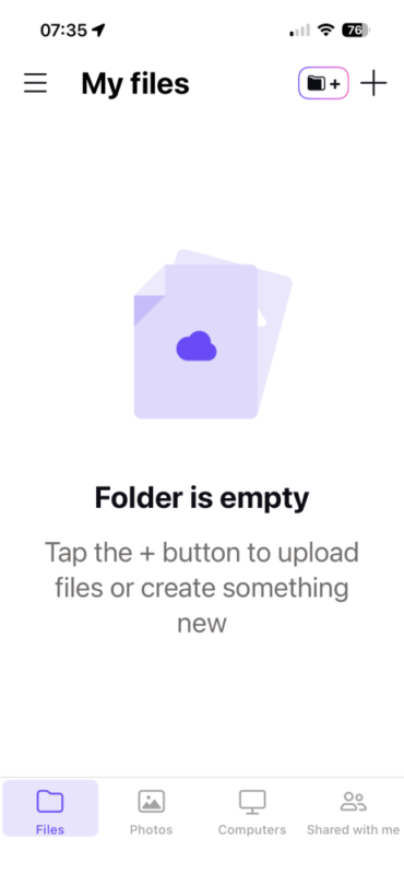 Proton-Drive-mobile Proton Drive mobile