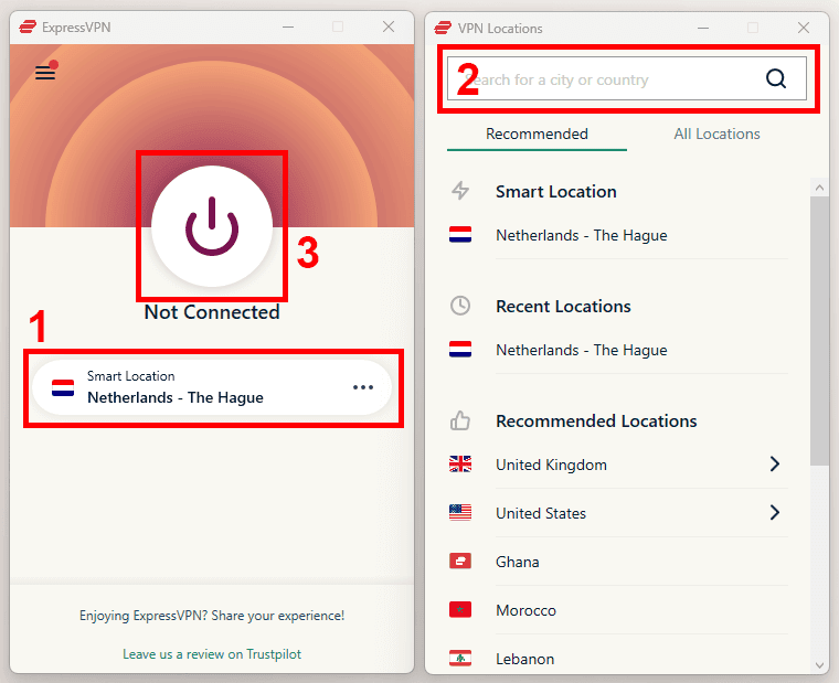 connect to a vpn server