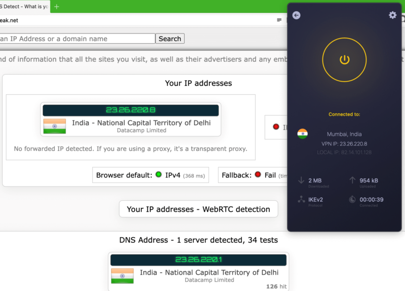 cyberghost dns leak test