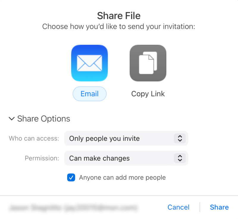 icloud file share