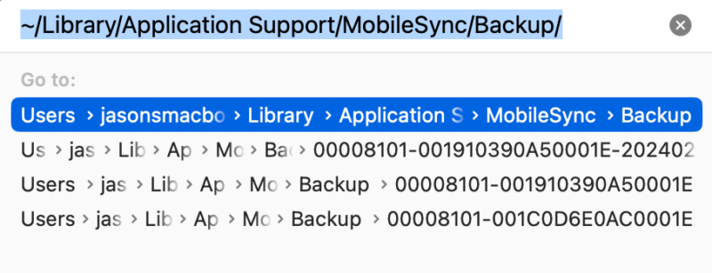 iphone backup folder path