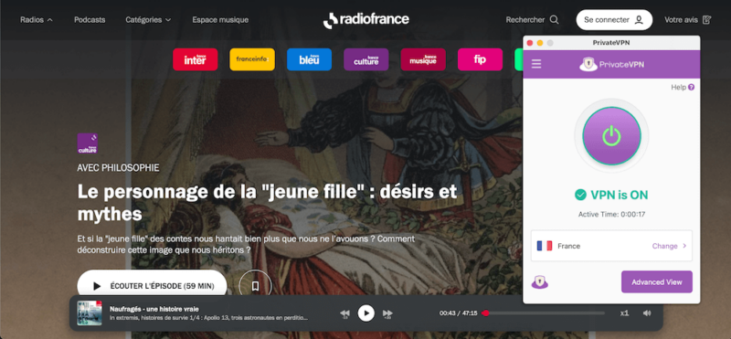 privatevpn radiofrance