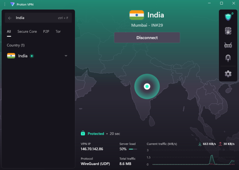 proton vpn india