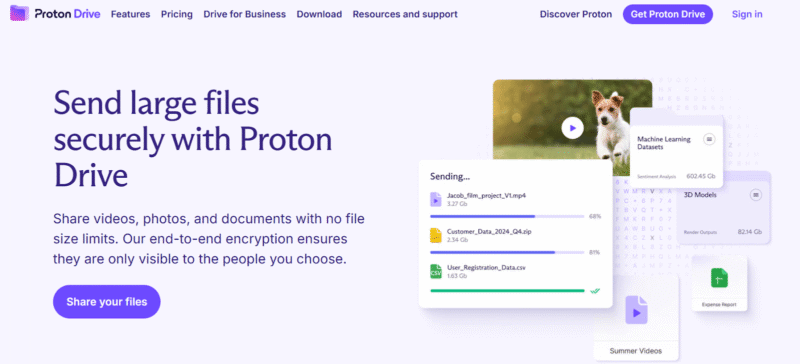 Proton Drive Transfer