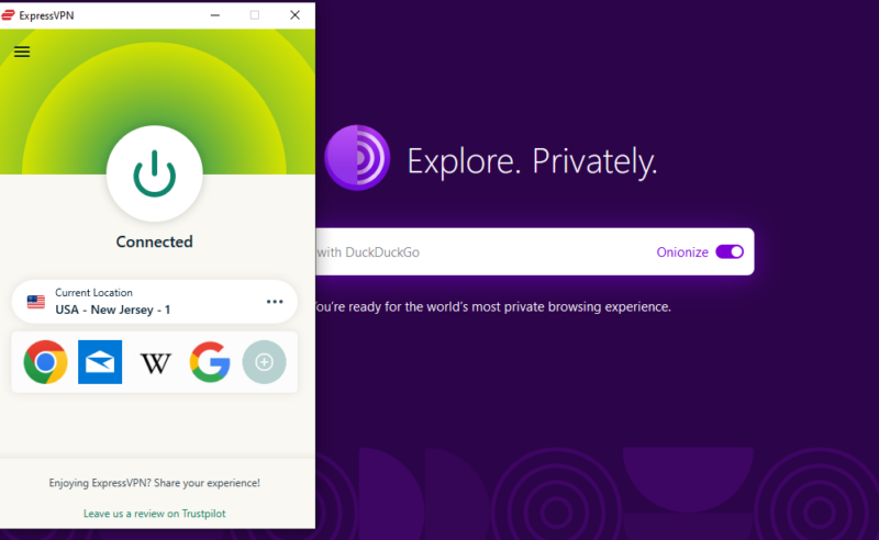 Tor browser with VPN