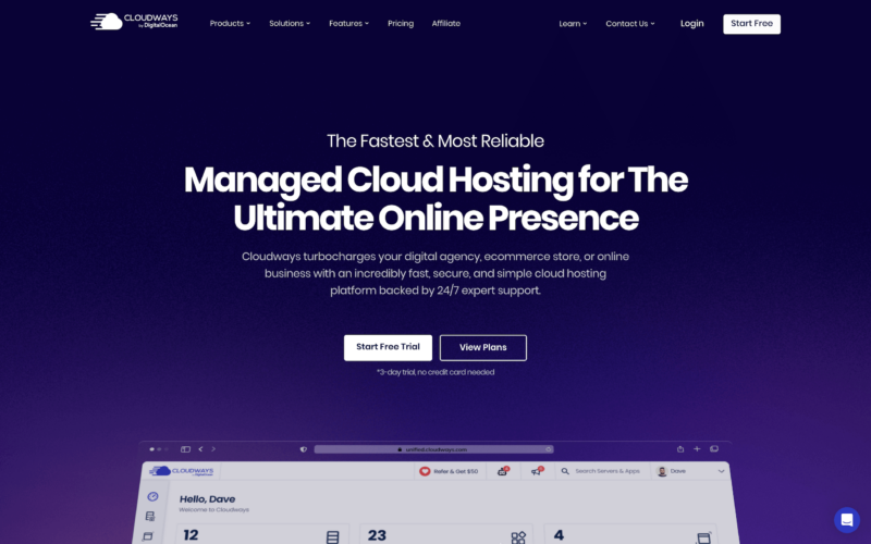 cloudways website