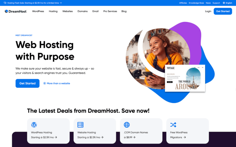 dreamhost website