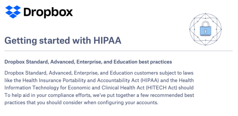 dropbox hipaa