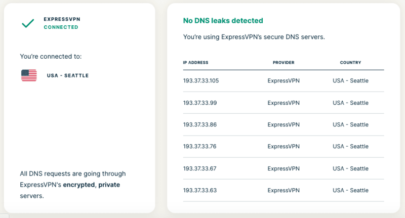 expressvpn leak test