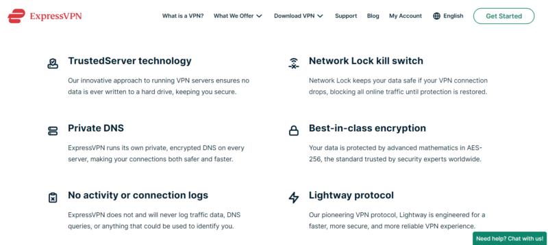 expressvpn security features