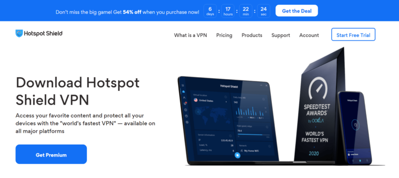 hotspot shield homepage