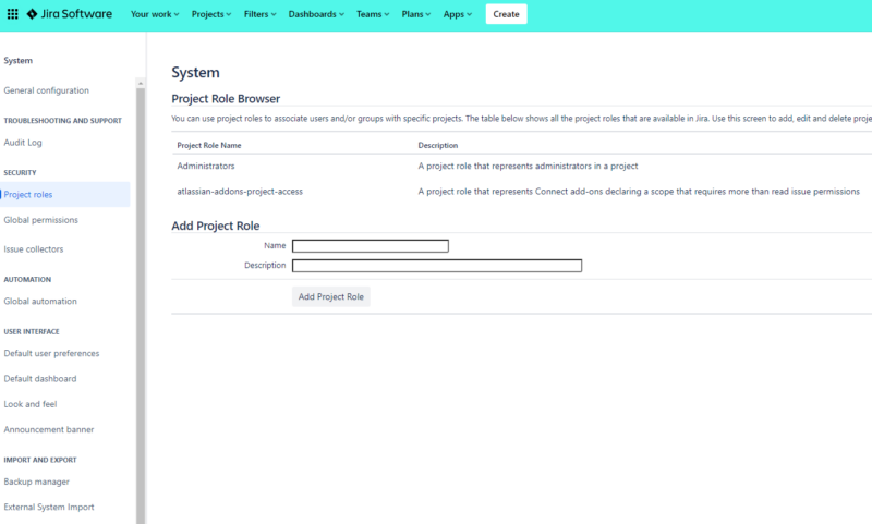 jira roles