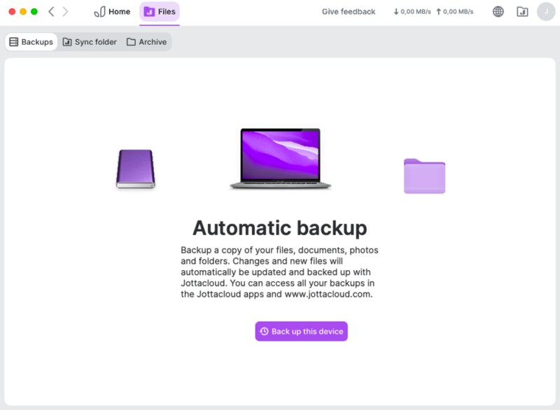 jottacloud backup