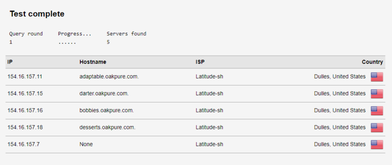 nordvpn dns leak test