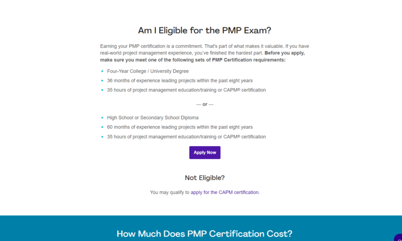 pmp requirements