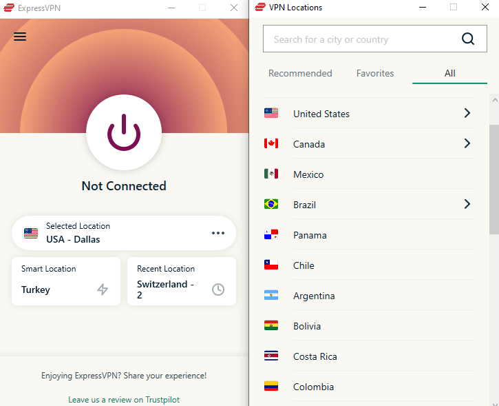 expressvpn windows ui