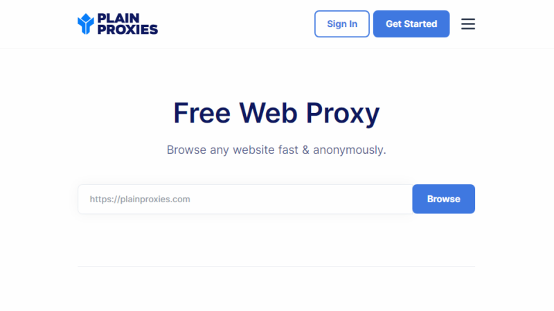 PlainProxies for web scraping