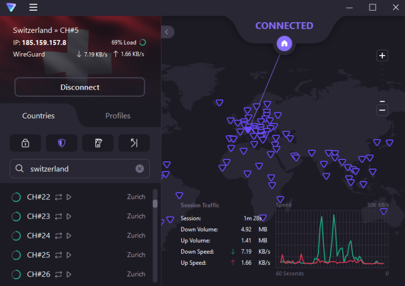 ProtonVPN UI