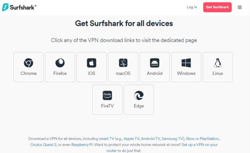 surfshark apps