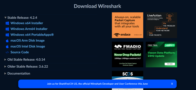 download wireshark