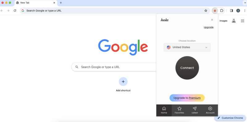 hola vpn chrome extension
