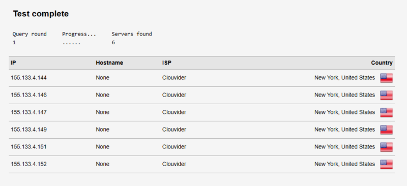 nordvpn dns leak test