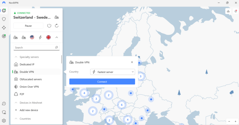 nordvpn double vpn servers