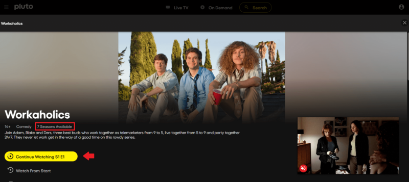 workaholics plutotv