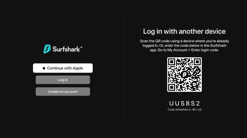 Surfshark login