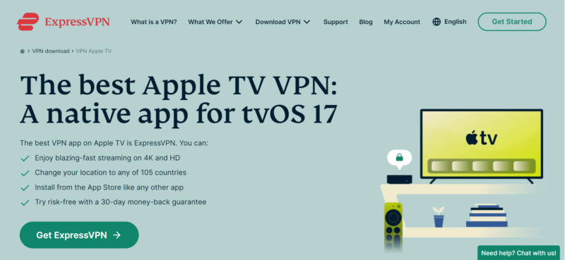 expressvpn apple tv