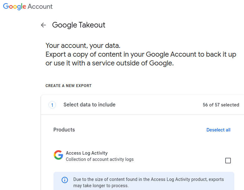 google-takeout google takeout