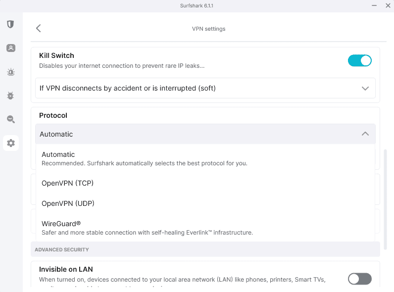 image best unlimited vpns surfshark protocols