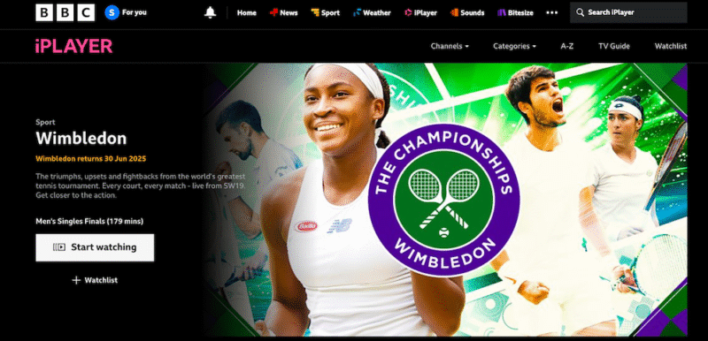 how to watch wimbledon bbc iplayer