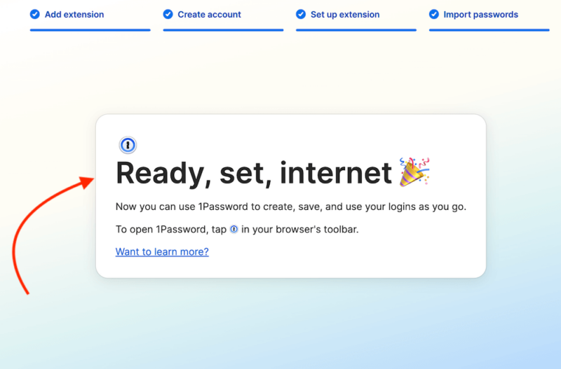 1password all set